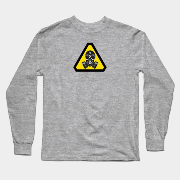 Caution gas mask Long Sleeve T-Shirt by MissMorty2